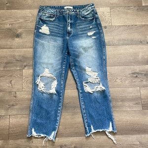 Flying Monkey High Rise Straight Jeans